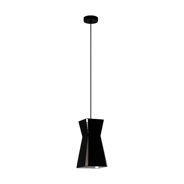 99082 Подвес VALECROSIA 1x40W(E27), 180х180, сталь, черный, белый