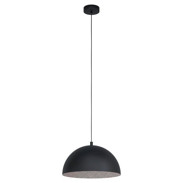 Подвес GAETANO 1, 1х60W (E27), Ø380, H1100, сталь, черный, серый