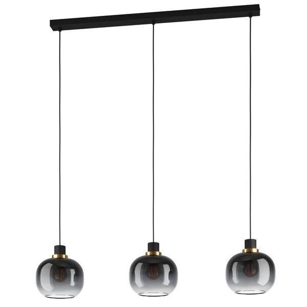 99617 Подвесной потолочный светильник (люстра) OILELL, 3x40W, E27, L950, B190, H1100, сталь/стекло,