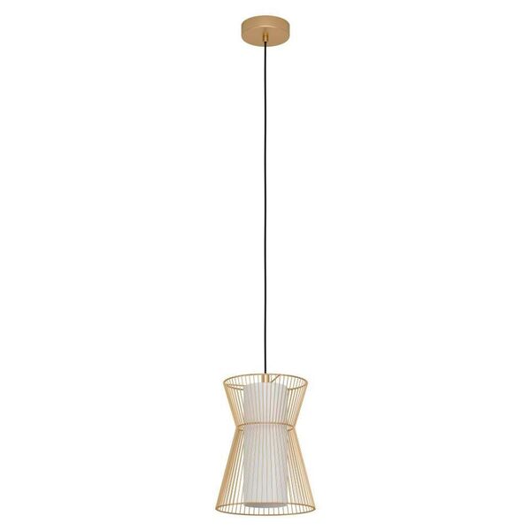 99635 Подвесной потолочный светильник (люстра) MASETA, 1x40W, E27, H1100, Ø225, сталь/стекло, белый/