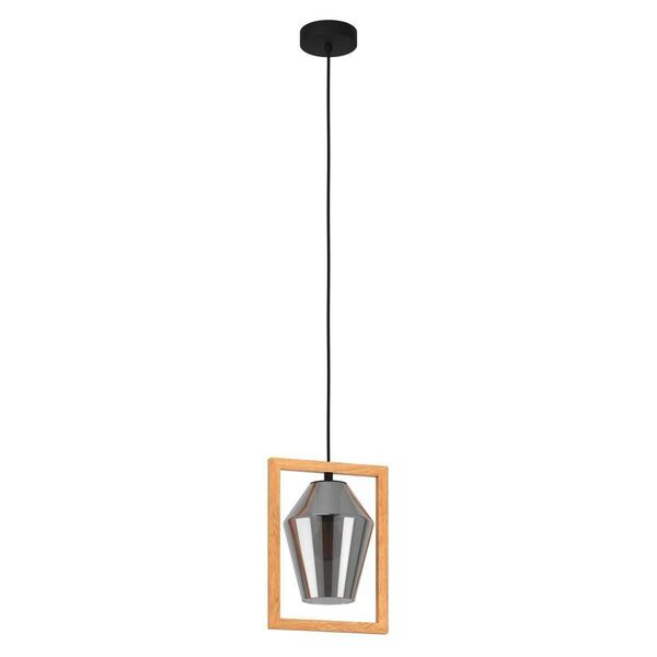 99701 Подвесной потолочный светильник (люстра) VIGLIONI, 1x40W, E27, L230, B165, H1100, сталь/дерево