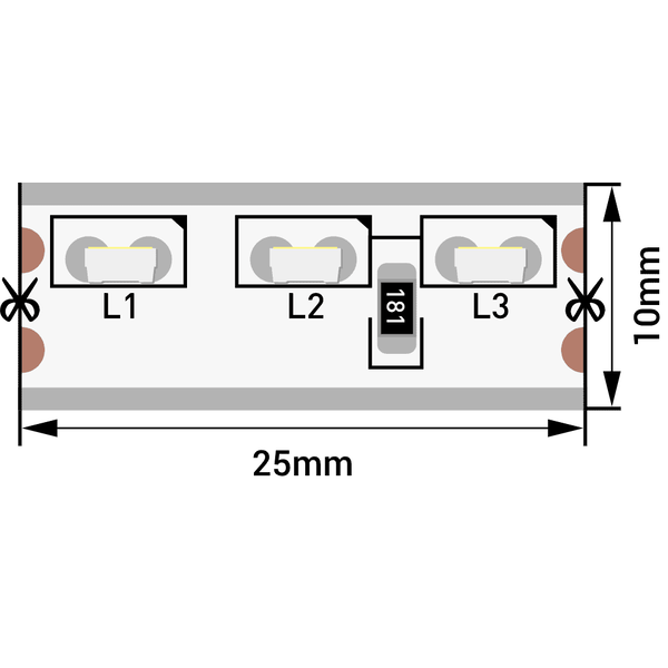 (((Эстетта) Лента светодиодная стандарт SMD315, 120 LED/м, 9,6 Вт/м, 12В , IP67, Цвет: xолодный белы