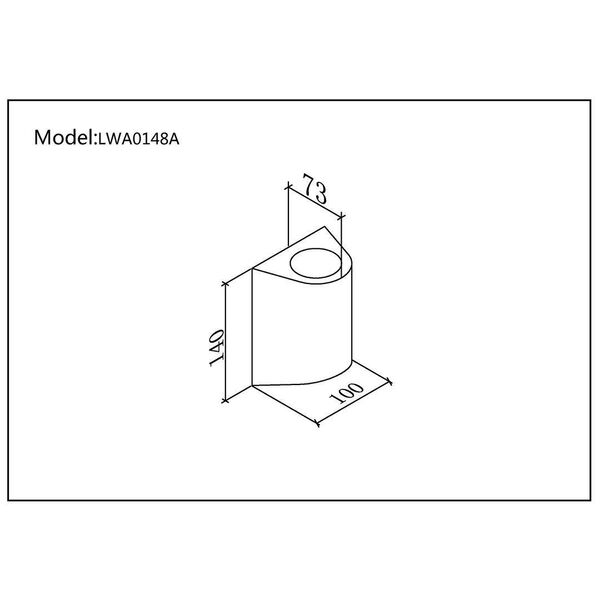 (((DesLED) LWA0148A-BL-WW LED светильник настенный LWA0148A-BL-WW Черный 12Вт 3000