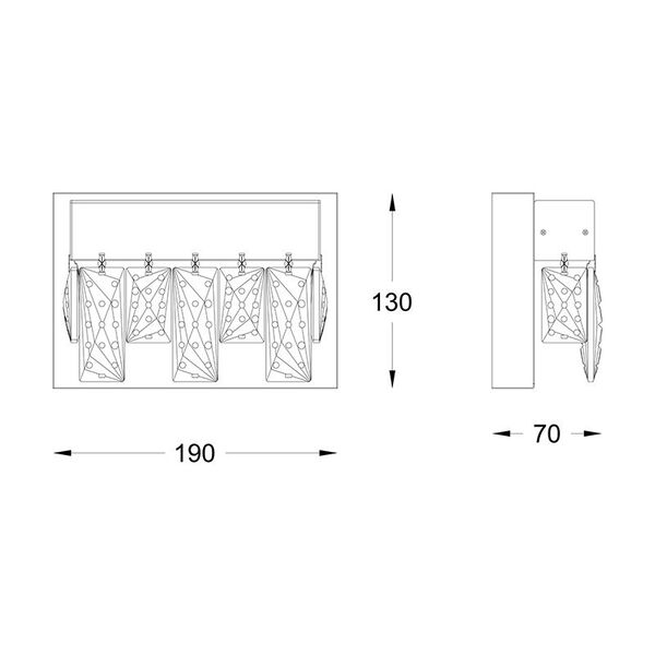 Бра Zumaline Spark W0476-01A-B5AC