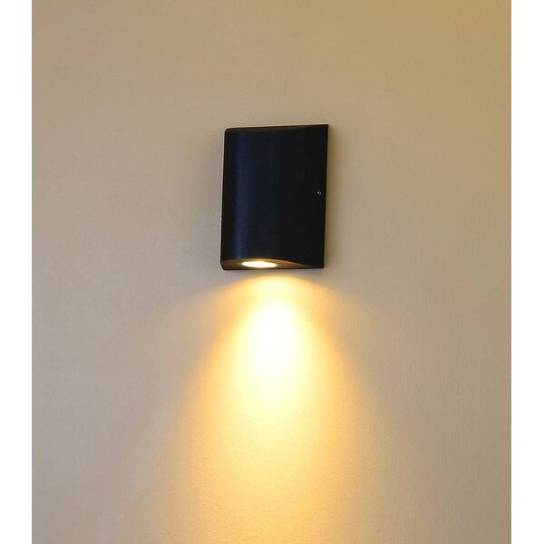 (((DesLED) LWA0148A-BL-WW LED светильник настенный LWA0148A-BL-WW Черный 12Вт 3000