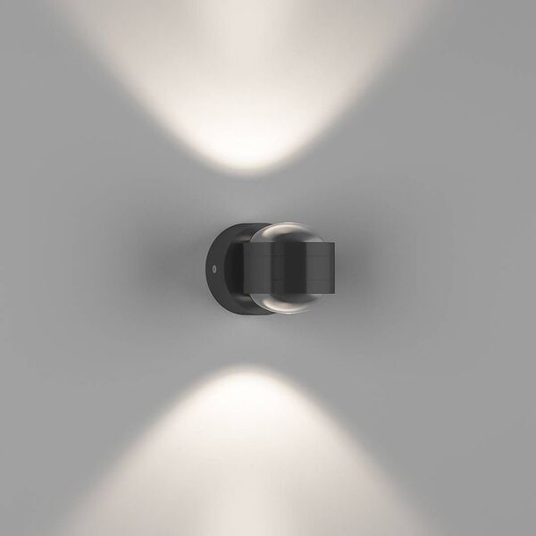(((DesLED) GW-095-2-6-BL-NW Бра двухстороннее поворотное с линзой LUPA D Черный 6Вт 4500 20 GW-095-2