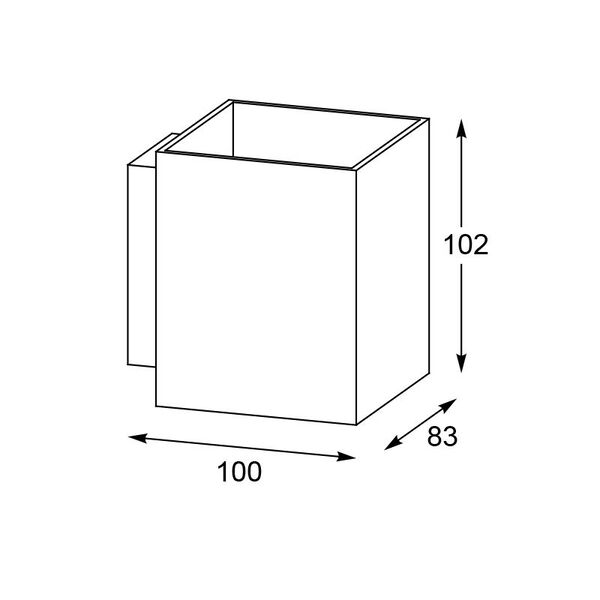 Настенный светильник Zumaline SOLA WL SQUARE