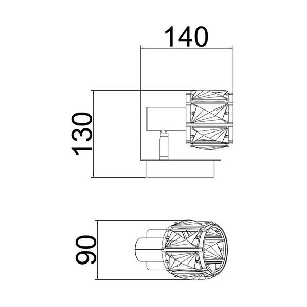 Светодиодный настенный светильник NIASA CK20181015-1