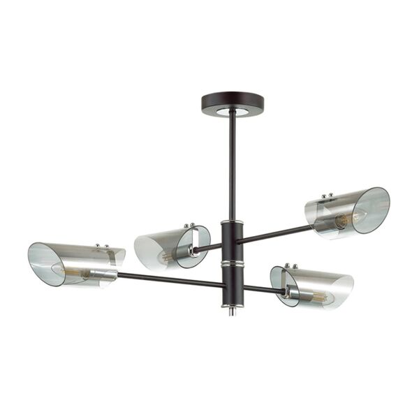 NOLAN LN19 062 [хром, черный Люстра потолочная E14 4*40W 220V]