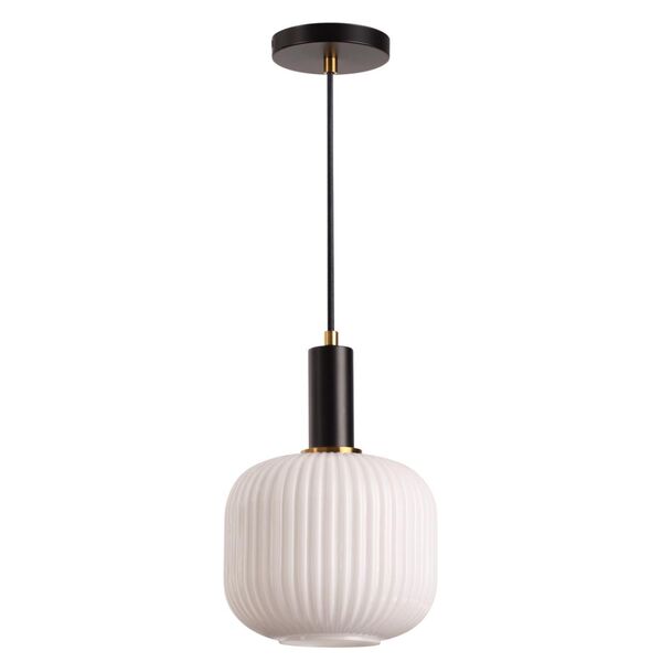 Подвесной светильник Lumion Merlin [черный,белый, стекло Подвес E27 1*60W 220V MERLIN]