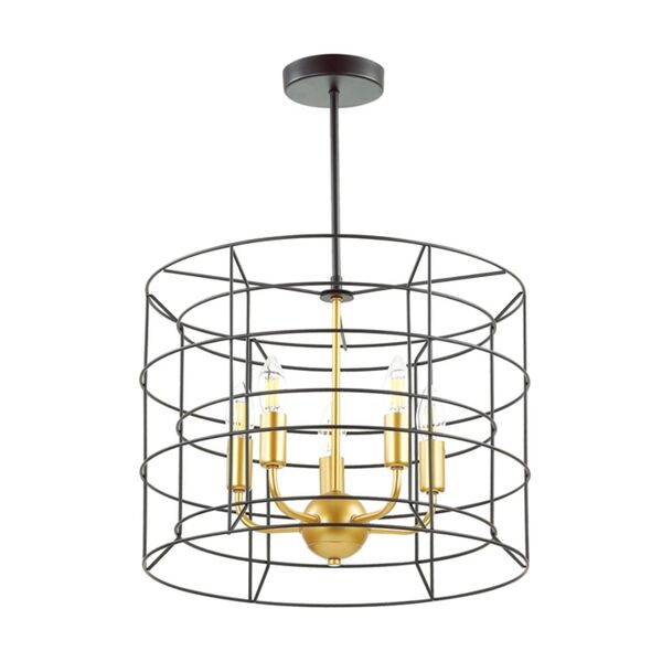 RUPERT LN19 134 [черный, золотой Люстра потолочная E14 5*40W 220V]