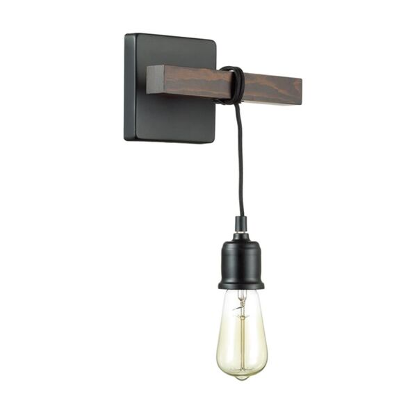 Бра KLAUS [чёрный, коричневый Бра E27 60W 220V]