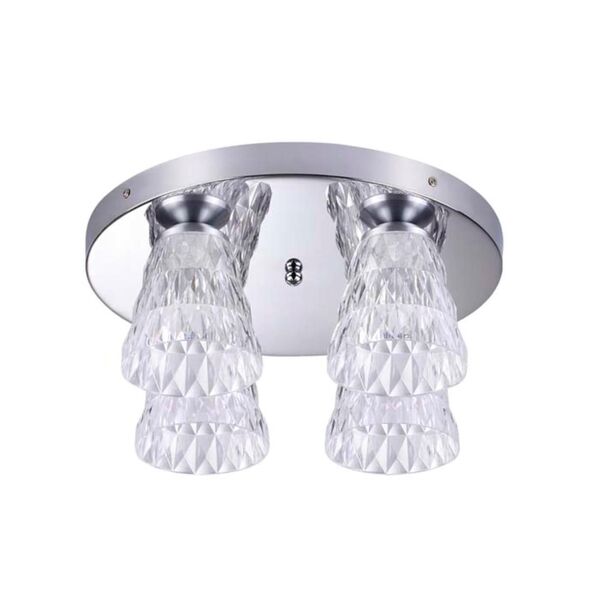 GERANA] [хром Люстра потолочная LED 4000K 1920Лм 4*6W 220V]