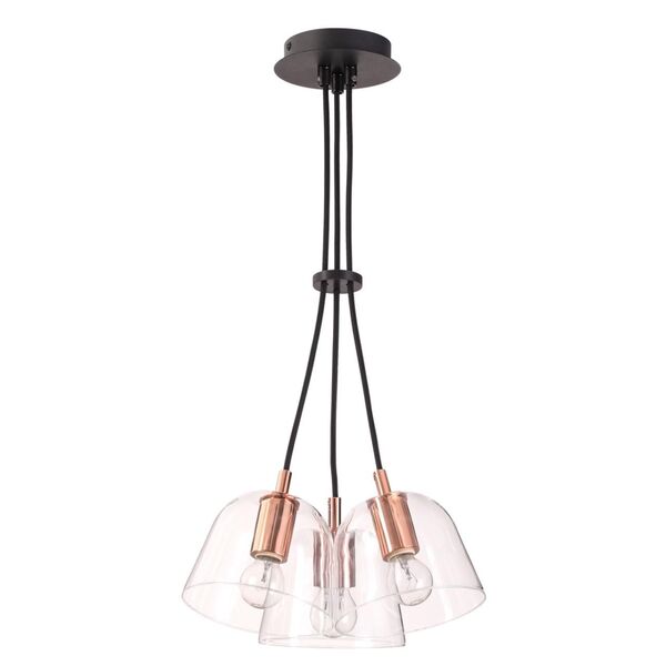 Подвесная люстра Lumion Joseph [черный, медный Люстра E14 3*60W 220V JOSEPH]
