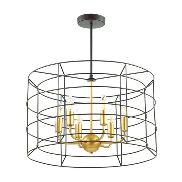 RUPERT LN19 134 [черный, золотой Люстра потолочная E14 6*40W 220V ]