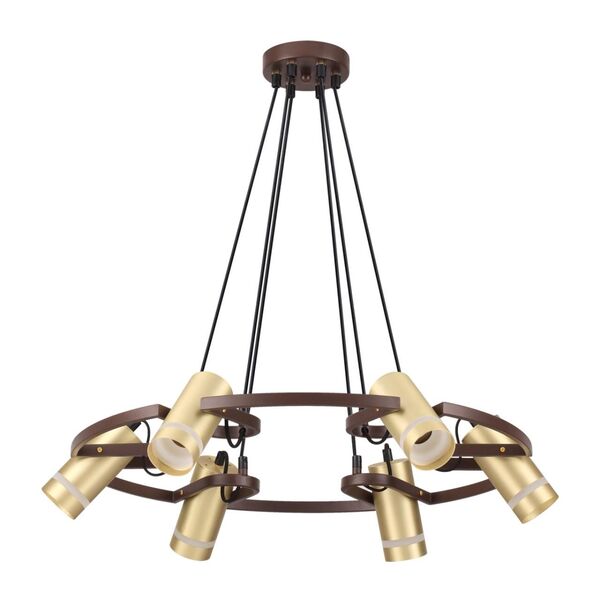 HARPER LN20 045 [коричневый, золотой Люстра GU10 6*5W 220V]