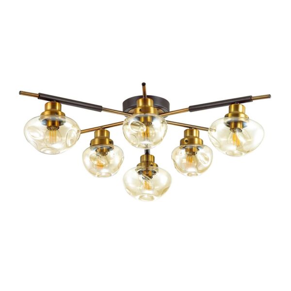YOSHI LN19 064 [коричневый, золотой Люстра потолочная E14 6*40W 220V]