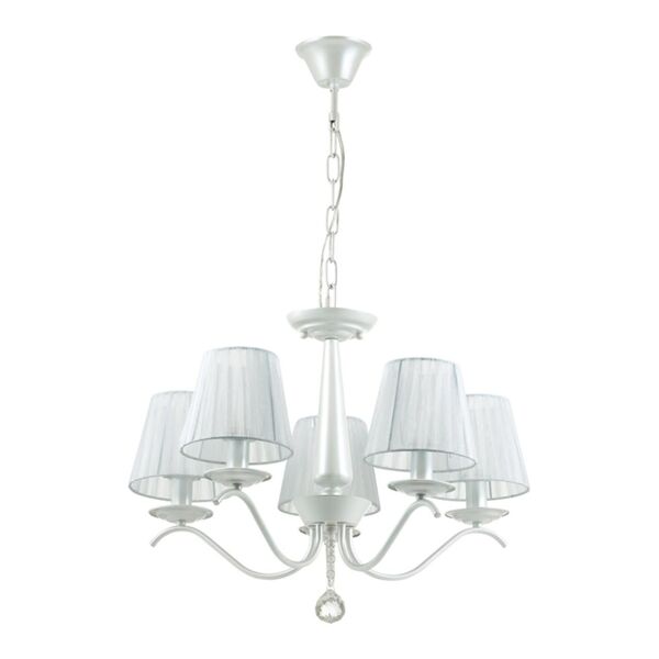 HAYLEY LN18 168 [перламутровый белый Люстра E14 5*60W 220V]