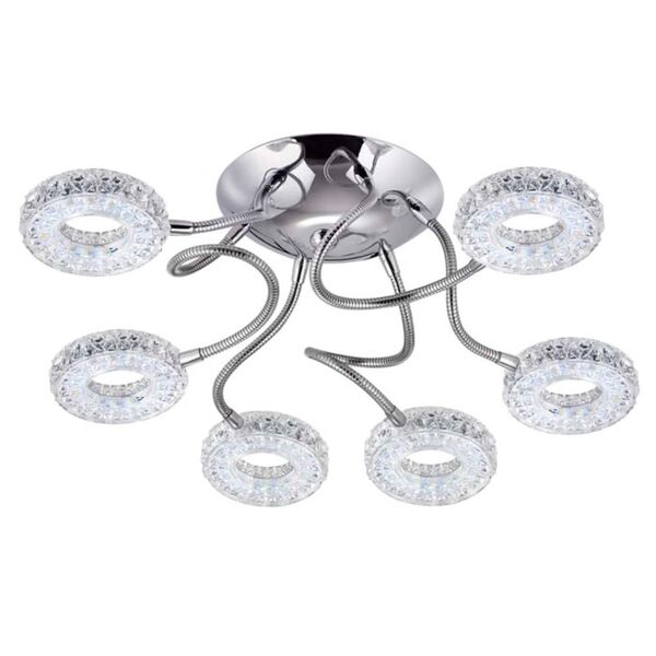 BINARETU LN18 032 [хром Люстра потолочная LED 4000K 2880Лм 6*6W 220V]