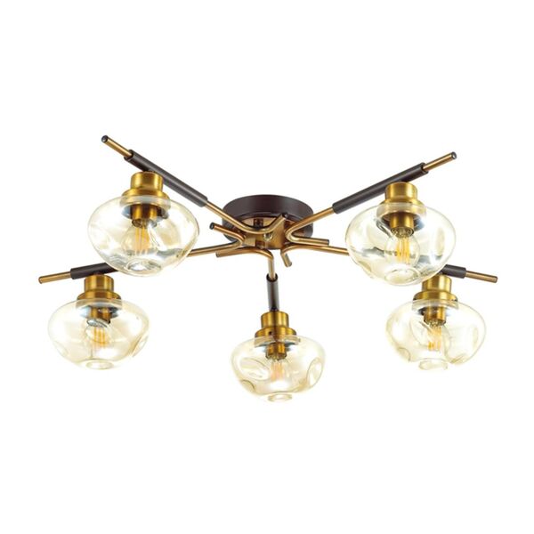 YOSHI LN19 064 [коричневый, золотой Люстра потолочная E14 5*40W 220V]