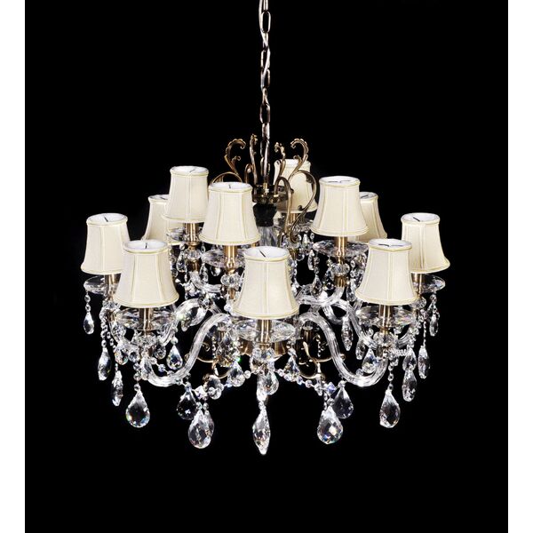 Хрустальная подвесная люстра Lumina Deco Bianca LDP 66251-12