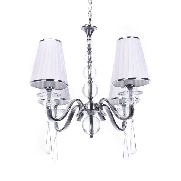 Хрустальная подвесная люстра Lumina Deco Federrica LDP 1158-4 WT