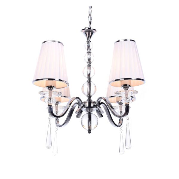 Хрустальная подвесная люстра Lumina Deco Federrica LDP 1158-4 WT
