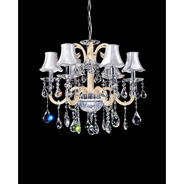 Хрустальная подвесная люстра Lumina Deco Denica LDP 66249-6 WT