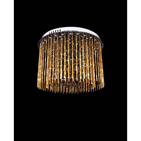 Хрустальная потолочная люстра Lumina Deco Soft Line LDC 7102-450 GD