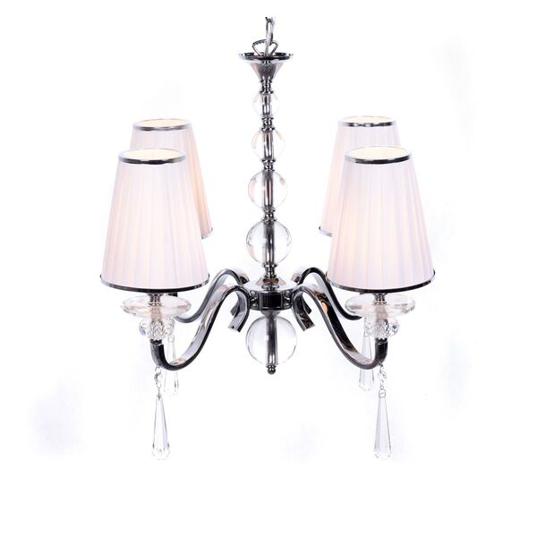Хрустальная подвесная люстра Lumina Deco Federrica LDP 1158-4 WT