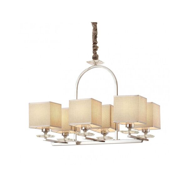 Хрустальная подвесная люстра Lumina Deco Liniano LDP 17100-6 CHR