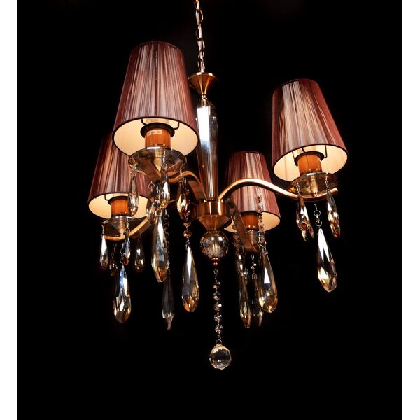 Хрустальная подвесная люстра Lumina Deco Alessia LDP 1726-4 MD