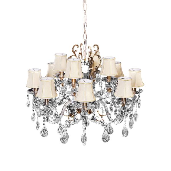 Хрустальная подвесная люстра Lumina Deco Bianca LDP 66251-12