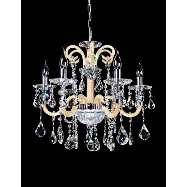 Хрустальная подвесная люстра Lumina Deco Denica LDP 66249-6 WT