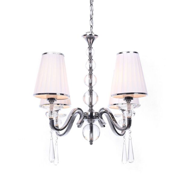 Хрустальная подвесная люстра Lumina Deco Federrica LDP 1158-4 WT
