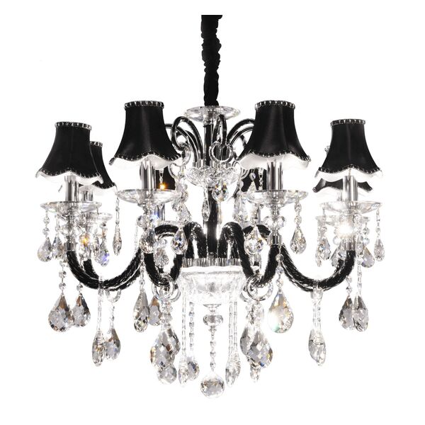 Хрустальная подвесная люстра Lumina Deco Denica LDP 66249-8 BK