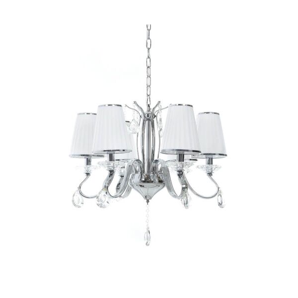 Хрустальная подвесная люстра Lumina Deco Finezzia LDP 9267-6 CHR