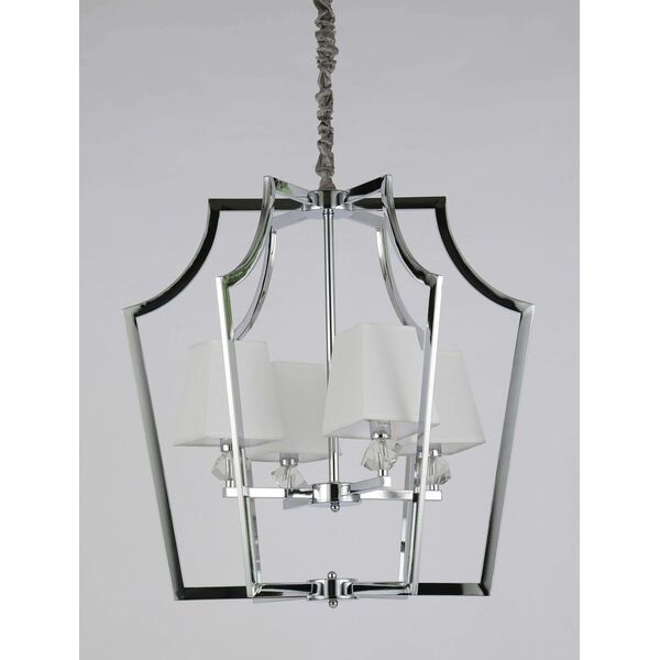 Подвесная люстра Lumina Deco Montero LDP 1249-4 CHR+WT