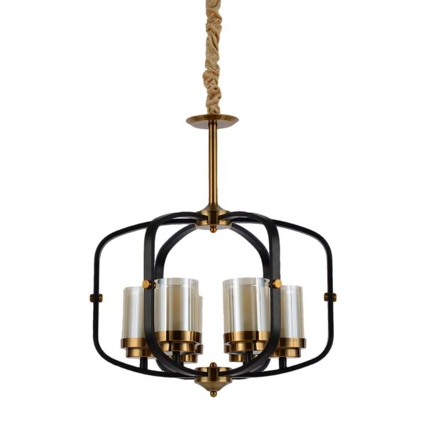 Подвесная люстра Lumina Deco Bonton LDP 1221-6 BK+MD