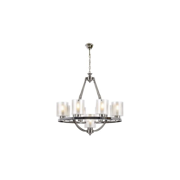 Подвесная люстра Lumina Deco Santini LDP 1220-9 CHR+WT