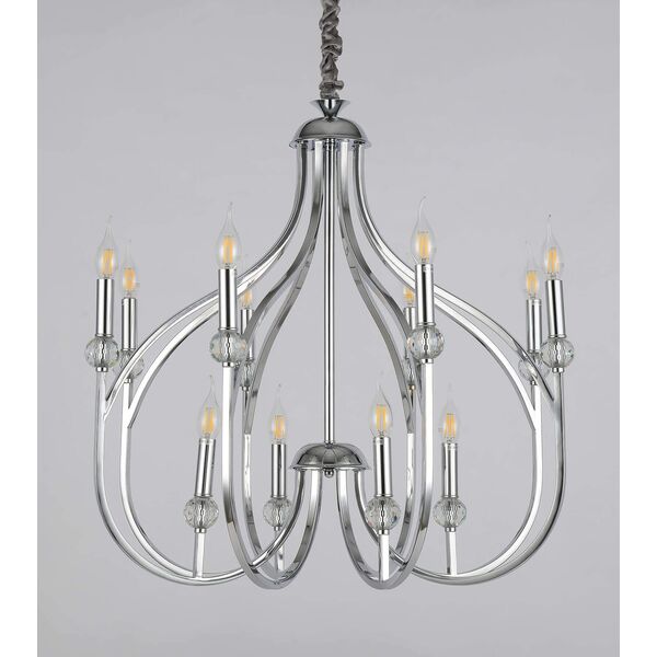 Подвесная люстра Lumina Deco Archetype LDP 1250-12 CHR