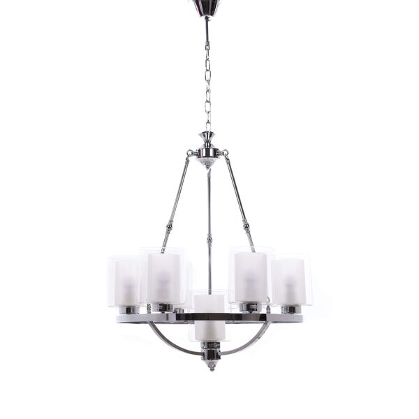 Подвесная люстра Lumina Deco Santini LDP 1220-7 CHR+WT