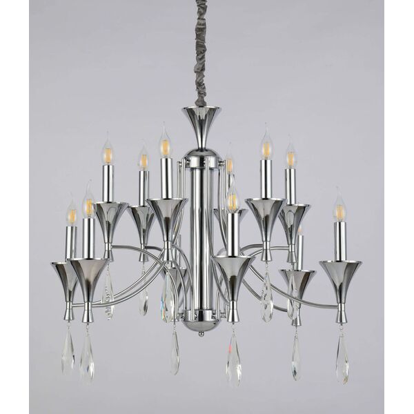 Подвесная люстра Lumina Deco Libero LDP 1230-12 CHR