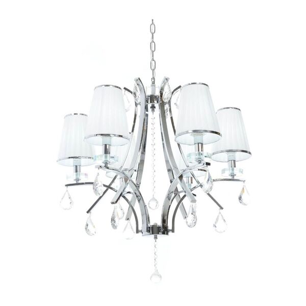 Хрустальная подвесная люстра Lumina Deco Glamour LDP 66247-6 WT+CHR