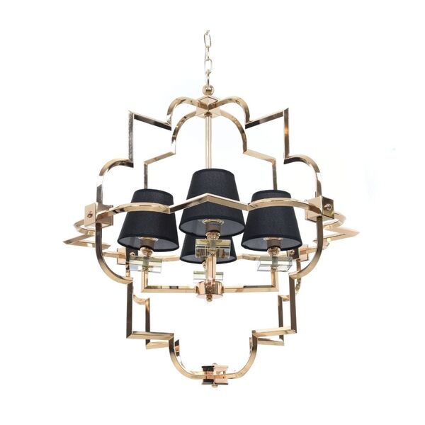 Подвесная люстра Lumina Deco Baltimore LDP 8020-4 GD+BK