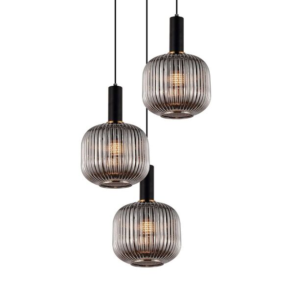 Подвесной светильник Lumina Deco Gato LDP 1217-3 GY+BK