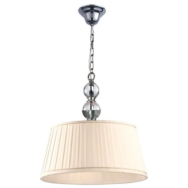 NEWPORT 3100 [Подвесной светильник, Nickel Clear glass Shade beige D42*H45 cm E14 3*60W]