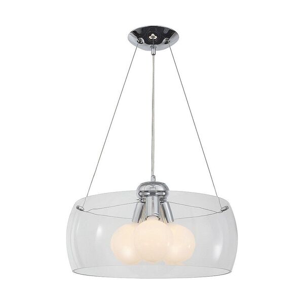 Светильник подвесной ST-Luce UOVO [Хром/Прозрачный E27 Globe 3*40W]