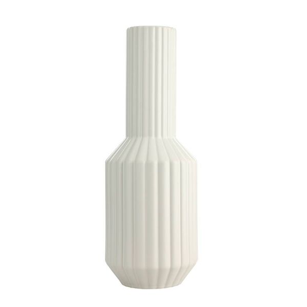 421022 Ваза декоративная HIRADO, H335, Ø128, керамика, белый