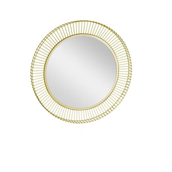 425025 Зеркало декоративное MASINLOC, B50, Ø730, сталь, зеркало, золотой